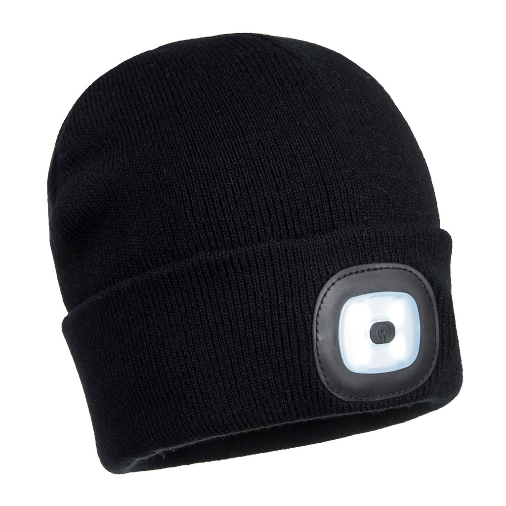 B029 - Lampe frontale LED rechargeable USB Beanie